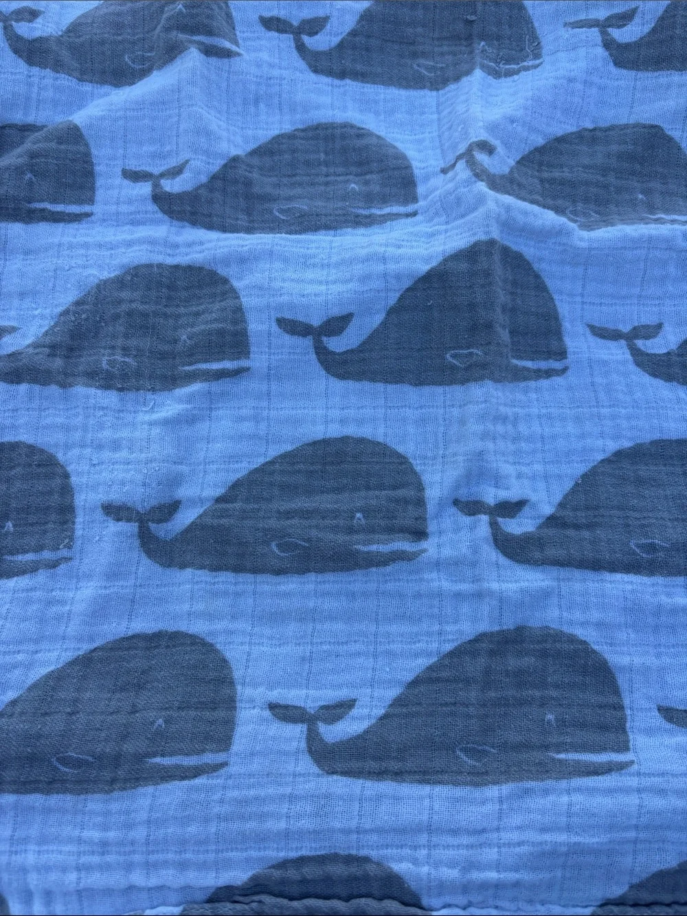 Milkbarn  whale burp cloth